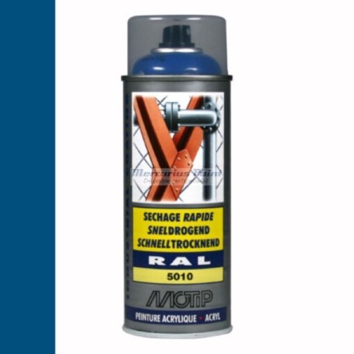 Industrial lak RAL5010 Gentiaan blauw 400ml -Motip 07004