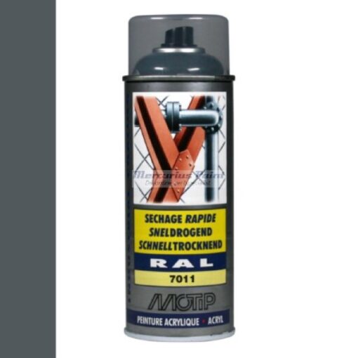 Industrial lak RAL7011 staalgrijs 400ml -Motip 07019