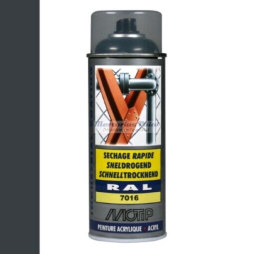 Industrial lak RAL7016 antraciet 400ml -Motip 07020