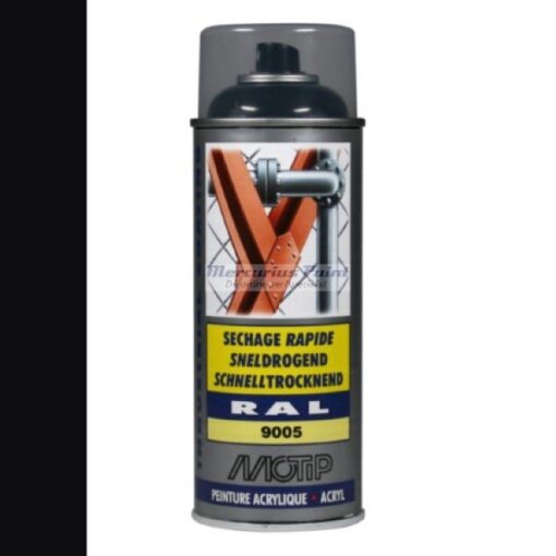 Industrial lak RAL9005 diep zwart 400ml -Motip 07236-