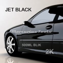 Jet Black 2K autolak in 500ml blik