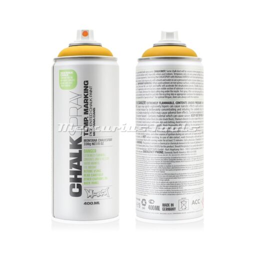 Krijtspray geel 400ml -Montana Chalk spray CH1020