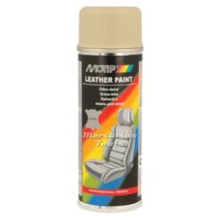 Leerverf beige Motip Leather spray in spuitbus 200ml 04234