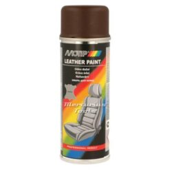 Leerverf bruin RAL8017 Motip Leather spray in spuitbus 200ml 04238