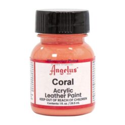 Leerverf oranje 29.5ml potje Coral -Angelus