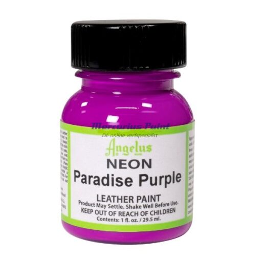 Leerverf paars 29.5ml potje Paradise Purple -Angelus