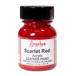 Leerverf rood 29.5ml potje Scarlet Red -Angelus