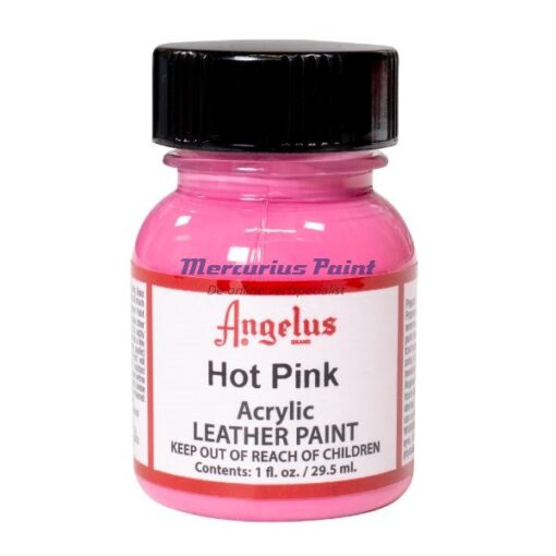 Leerverf roze 29.5ml potje Hot Pink -Angelus