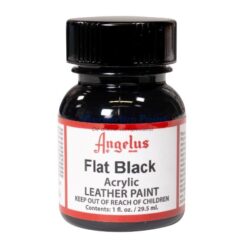 Leerverf zwart 29.5ml potje Flat Black -Angelus