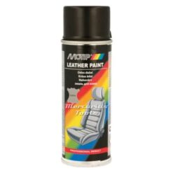 Leerverf zwart Motip Leather spray in spuitbus 200ml 04230