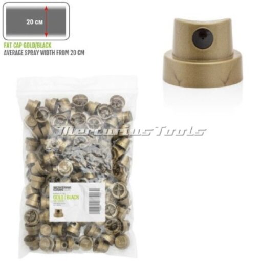 Level 15 caps zwart goud fatcap spuitkopjes 100x -Montana