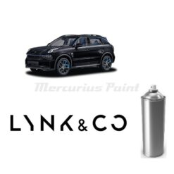 Lynk & Co 01 zwart metallic in spuitbus op kleur gemengd