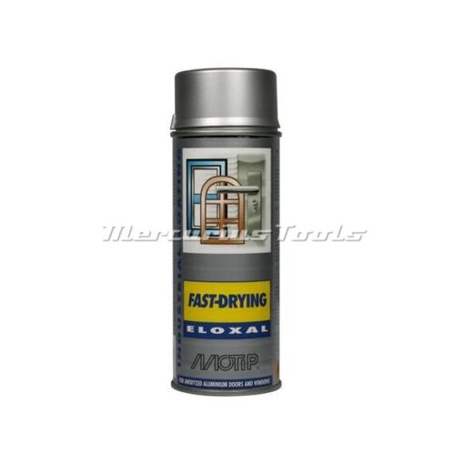Eloxalspray zilver voor geanodiseerd aluminium in 400ml spuitbus Motip 07403