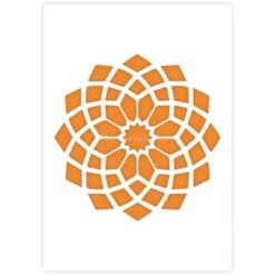 Mandala 1 A4 stencil 350x230mm QBIX