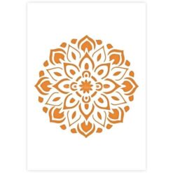 Mandala 4 A4 stencil 350x230mm QBIX