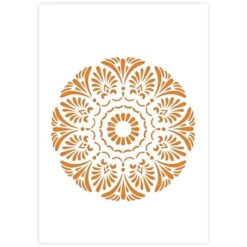 Mandala 7 A4 stencil 350x230mm QBIX