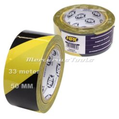 Markeringstape zelfklevend geel-zwart 50mm 33m -HPX HW5033