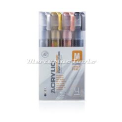 Metallic acryl markers 2mm in set van 4 -Montana