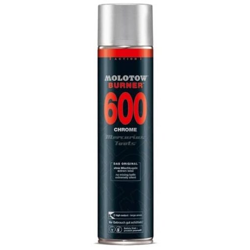 Molotow Burner chrome silver graffti spuitbus 600ml