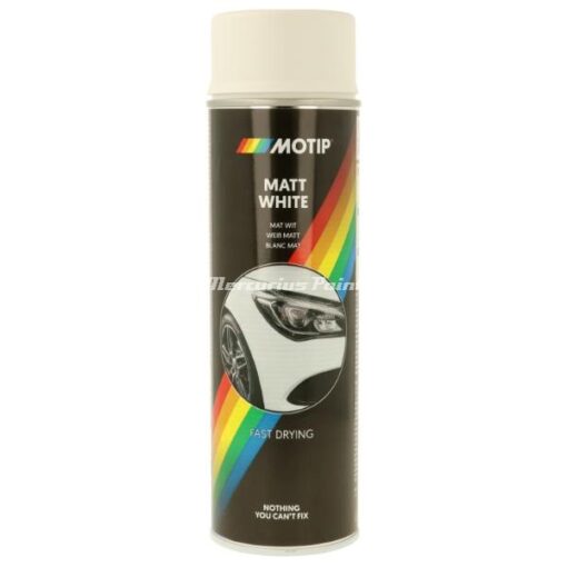 Motip 04002 witte lak mat in spuitbus 500ml Motip
