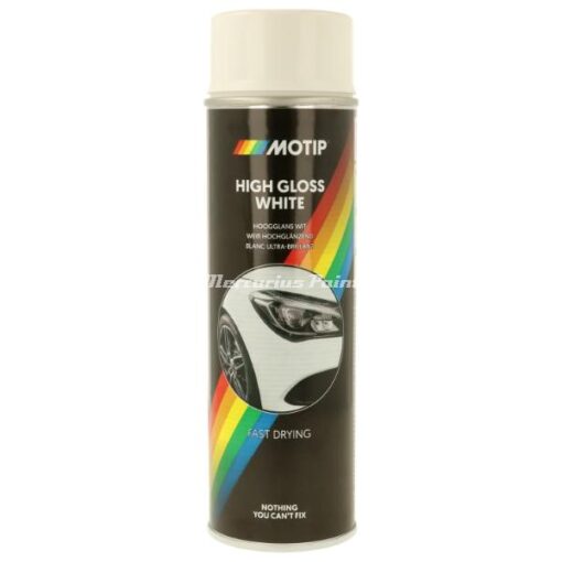 Motip 04004 Witte lak hoogglans in spuitbus 500ml Motip