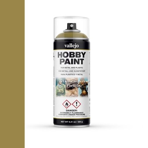 Panzer Yellow 28001 Vallejo Hobby paint spuitbus primer