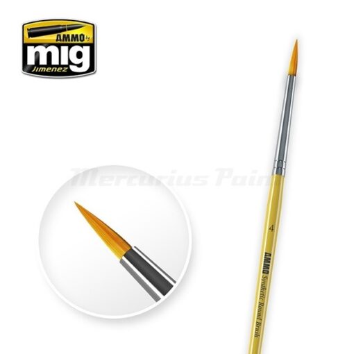 Penseel rond NO. 4 synthetisch Ammo Mig Jimenez