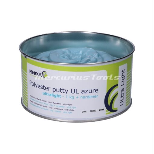 Polyester plamuur extra licht UL Azure 1kg + verharder - ultra light -Finixa GAP31_2