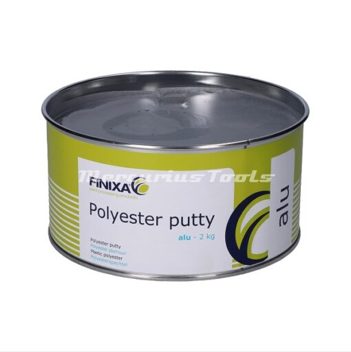 Polyester plamuur met aluminum deeltjes alu 2 kg met harder -Finixa GAP50_2