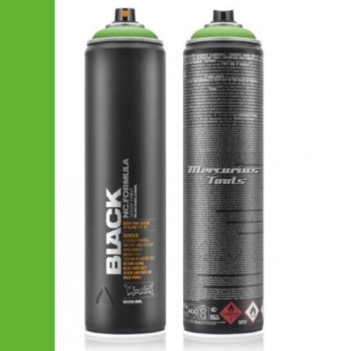 Power Green BLKP6000 Montana Black in spuitbus 600ml