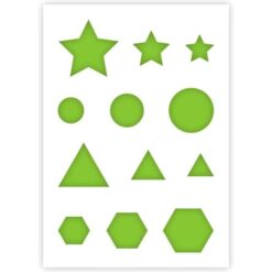 Primaire vormen A4 stencil 350x230mm QBIX