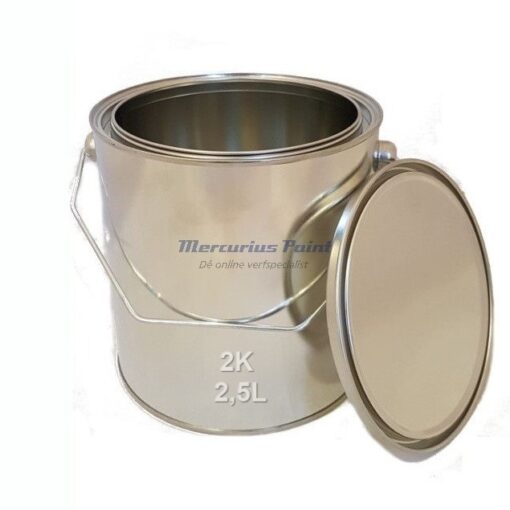 RAL9010 2K autolak Helder wit hoogglans gemengd 2,5L blik