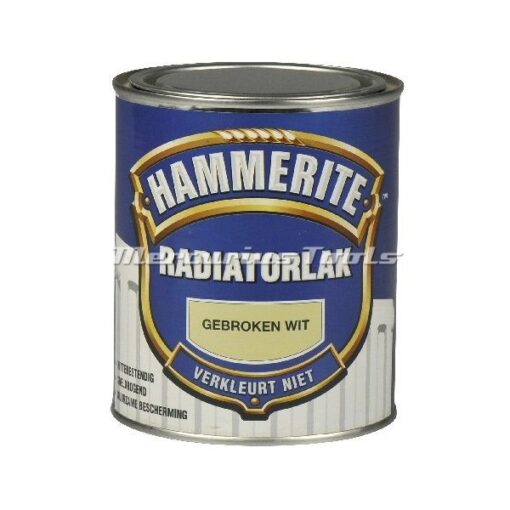 Radiator lak gebroken wit in 750ml blik -Hammerrite
