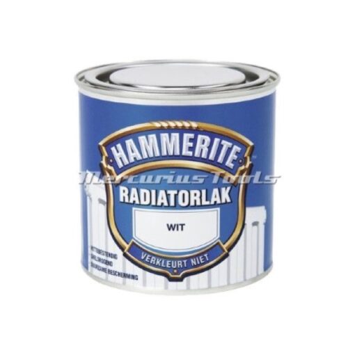Radiator lak hittebestendig helder wit in 250ml blik -Hammerrite