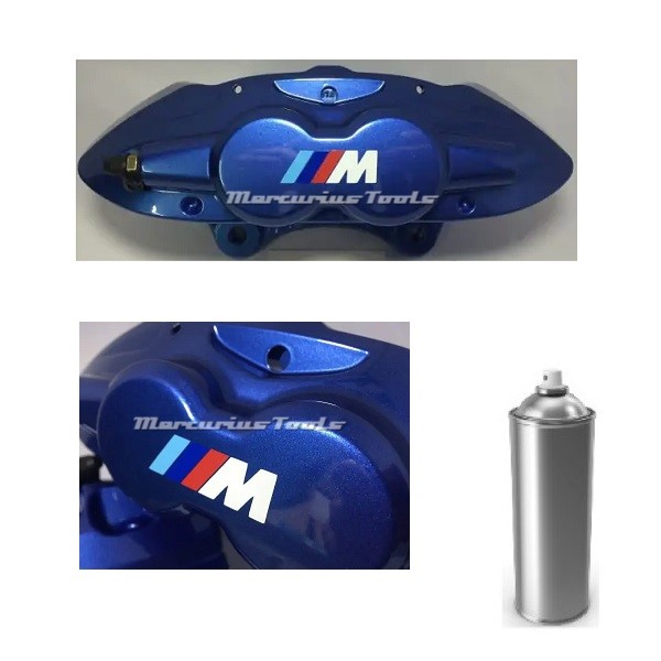 Remklauw lak BMW M Performance blauw 1K gemengd in spuitbus Remklauw lak BMW M Performance blauw 1K gemengd in spuitbus