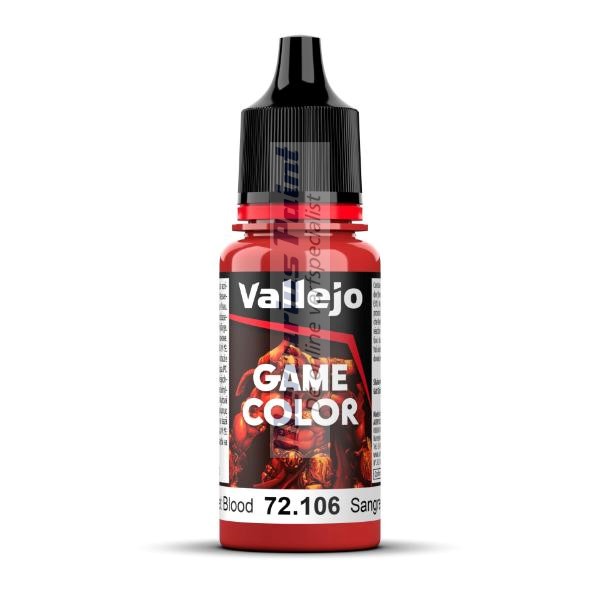 Scarlet Blood 72106 Vallejo Game Color modelbouwverf 18ml