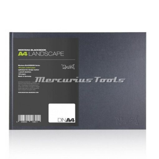 Schetsboek A4 landscape 22x31cm -Montana Black book