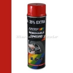 Sprayplast rubber coating hoogglans rood 500ml -Motip 04309