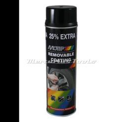 Sprayplast rubber coating hoogglans zwart 500ml -Motip 04302