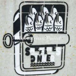 Stencil spray Montana toepassingsfoto Mercurius Paint