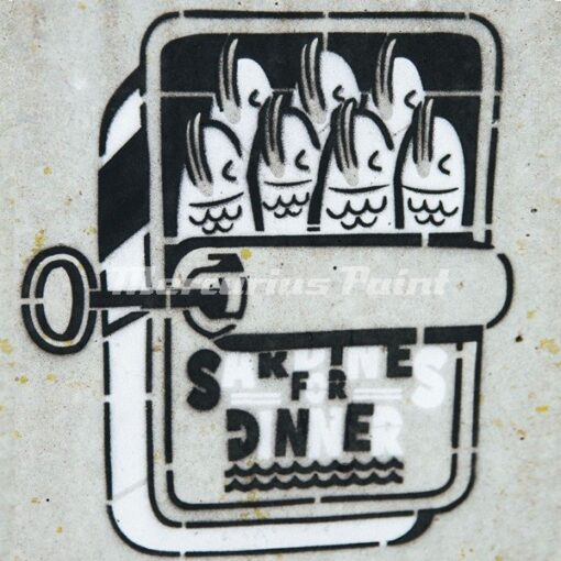 Stencil spray Montana toepassingsfoto Mercurius Paint