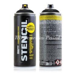 Stencil spray black zwart 9000 400ml Montana