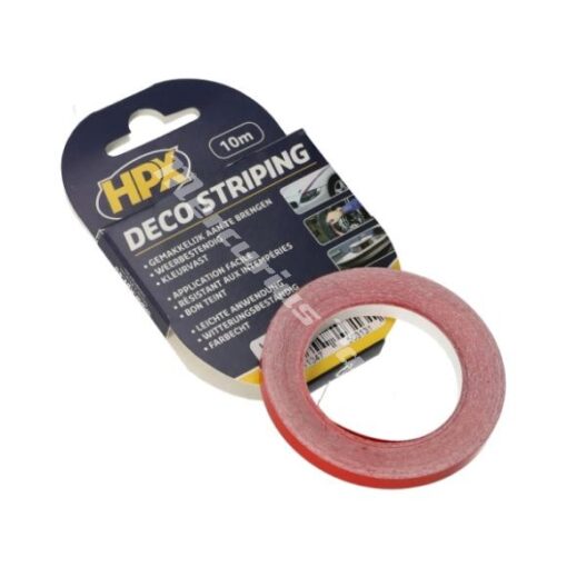 Striping tape 6mm rood op 10m HPX LB03AK