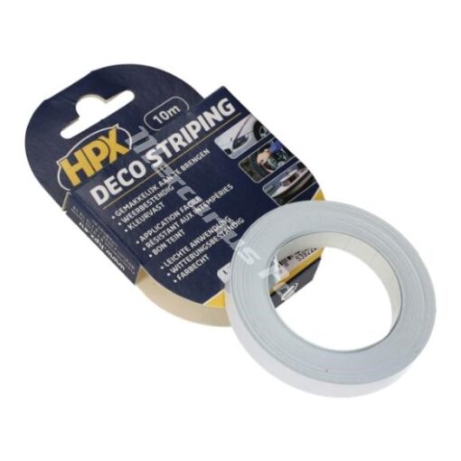 Striping tape 6mm wit op 10m HPX LB03AQ