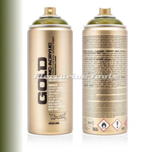 Transparent Olive Green T6340 lak in spuitbus 400ml -Montana Gold