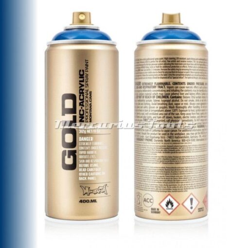 Transparent Ultramarine T5080 lak in spuitbus 400ml -Montana Gold