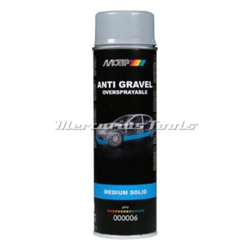 Undercoating anti steenslag grijs overspuitbaar 500ml spuitbus -Motip 000006
