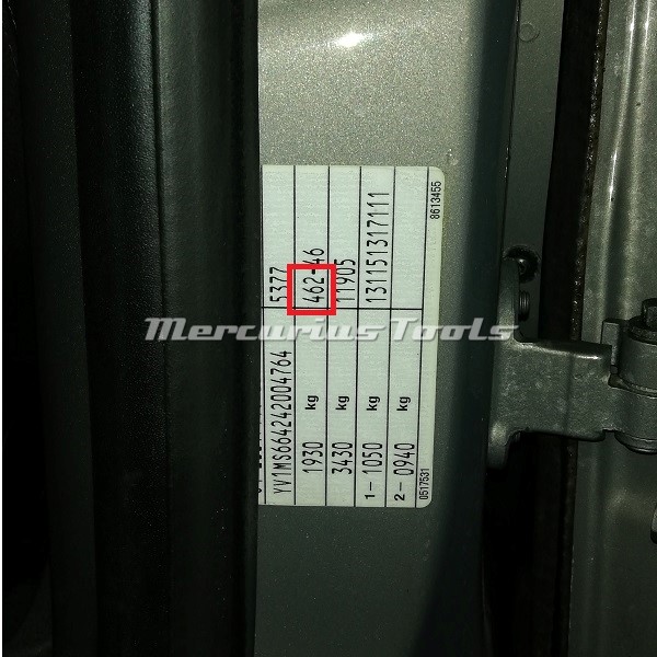 Volvo S40 kleurcode 462 Flint Grey metallic 2014 - Mercurius Tools