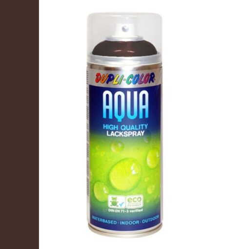 Watergedragen lak chocolade bruin RAL8017 in 350ml spuitbus -DupliColor Aqualine