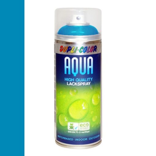 Watergedragen lak lichtblauw RAL5012 in 350ml spuitbus -DupliColor Aqualine
